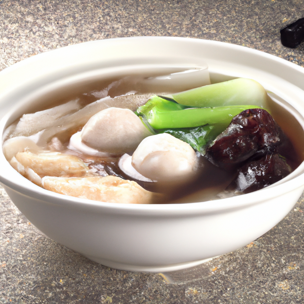 Sopa de wan tun casera y fácil