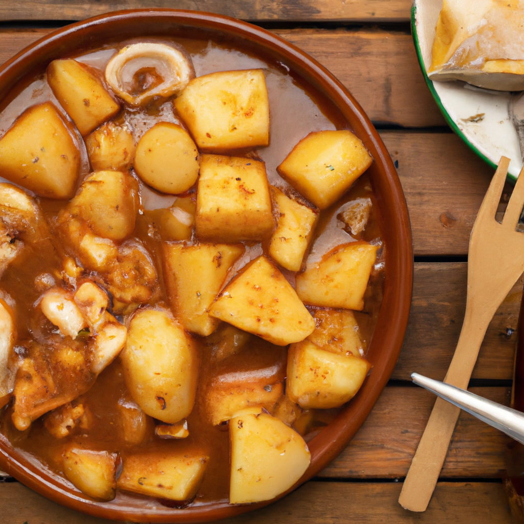 Potón con patatas a la gallega receta casera