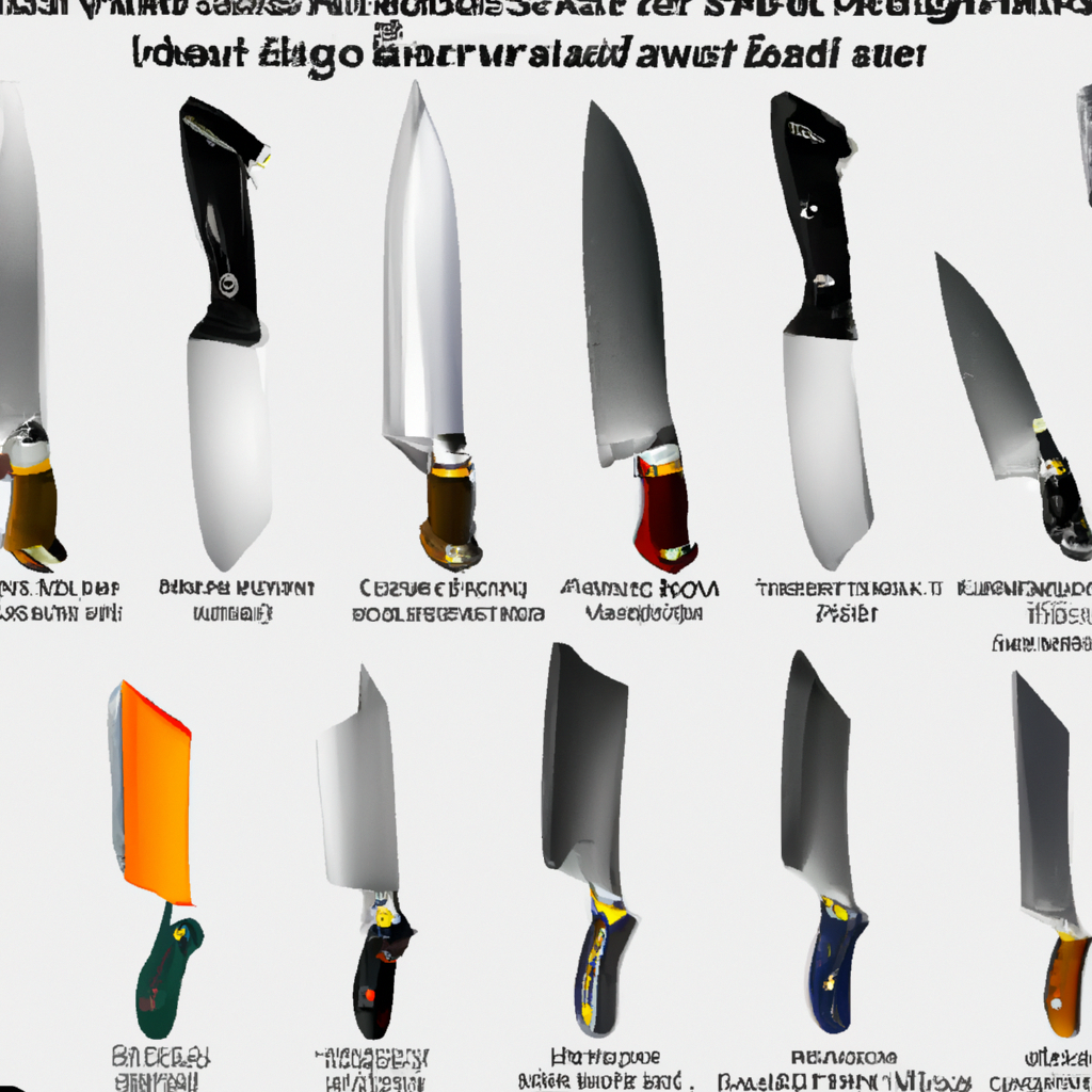 What are the different types of knives?