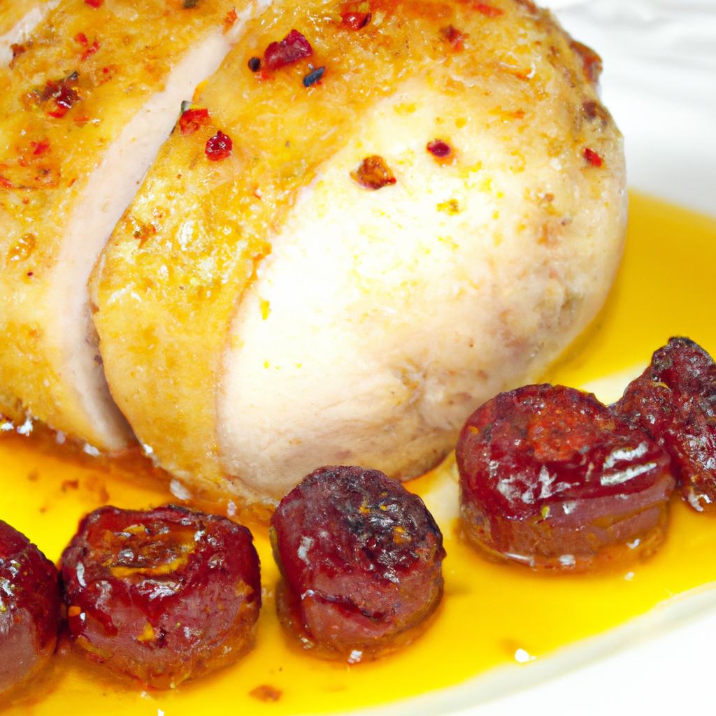 Roasted Chicken Breast With Cherry recipe